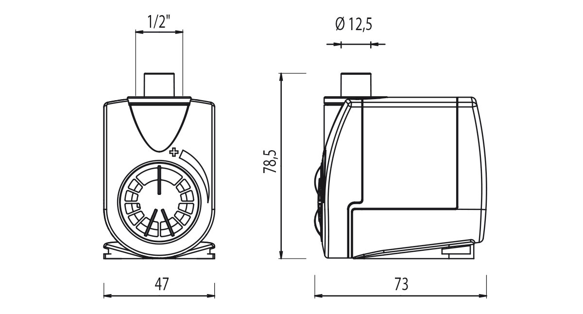 NEWA Jet 1200 pompe à eau submersible réglable de 400 à 1200 l/h 35